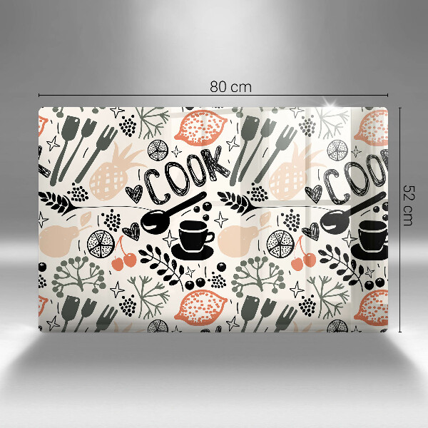 Tocător de bucătărie Motiv de bucătărie din desene animate