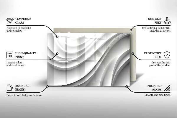 Tocător de bucătărie Linii geometrice