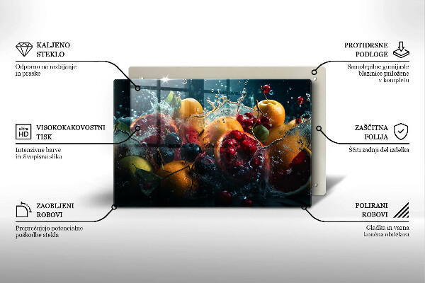 Tocător de bucătărie Fructe în apă