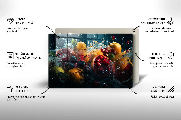 Tocător de bucătărie Fructe în apă