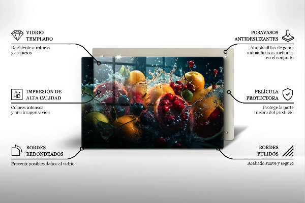 Tocător de bucătărie Fructe în apă