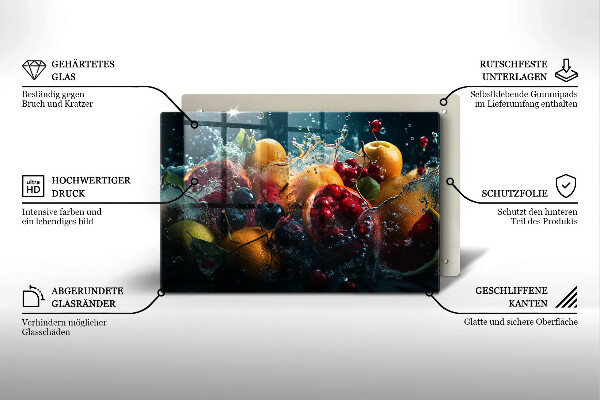 Tocător de bucătărie Fructe în apă