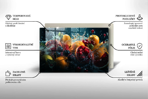 Tocător de bucătărie Fructe în apă