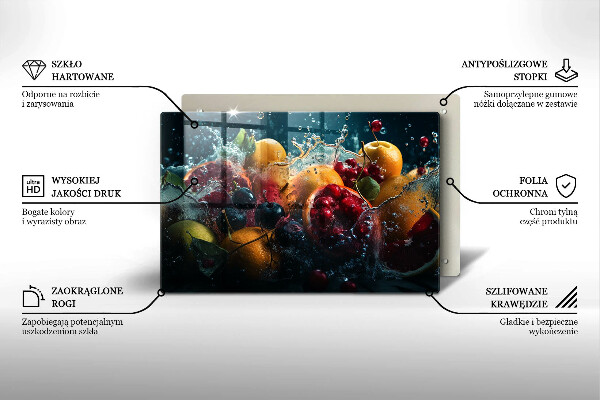 Tocător de bucătărie Fructe în apă