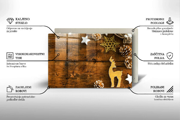 Tocător de bucătărie decorațiuni de Crăciun