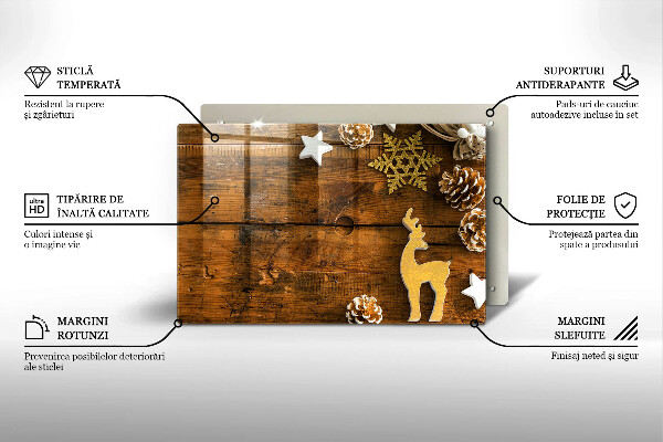 Tocător de bucătărie decorațiuni de Crăciun