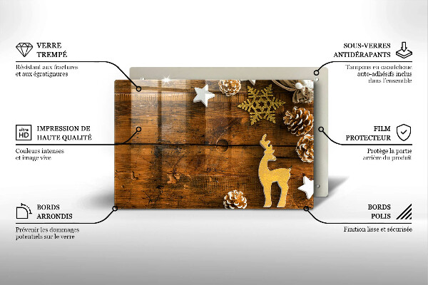 Tocător de bucătărie decorațiuni de Crăciun