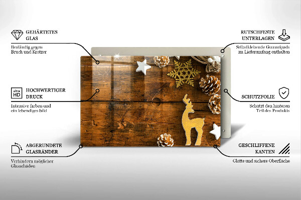 Tocător de bucătărie decorațiuni de Crăciun