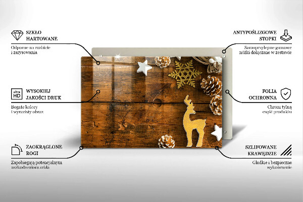 Tocător de bucătărie decorațiuni de Crăciun