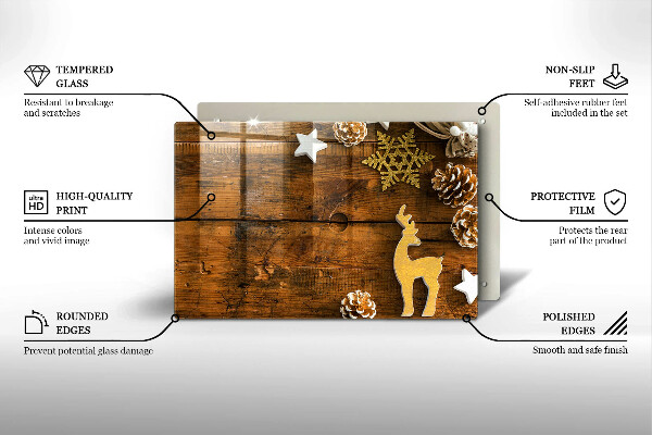 Tocător de bucătărie decorațiuni de Crăciun