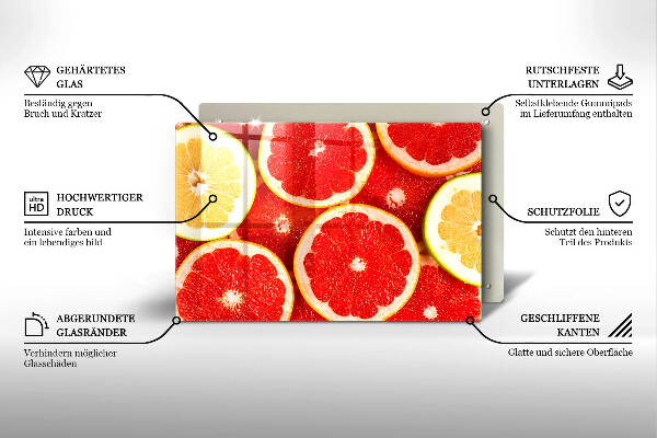 Tocător de bucătărie Felii de grapefruit