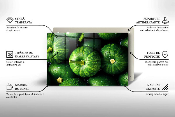 Tocător de bucătărie Dovleci verzi