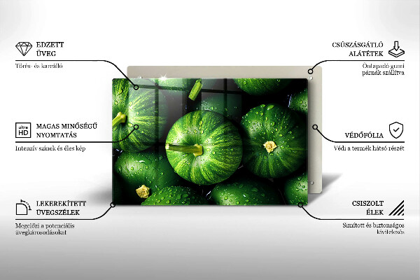 Tocător de bucătărie Dovleci verzi