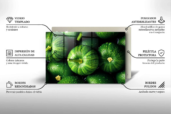 Tocător de bucătărie Dovleci verzi