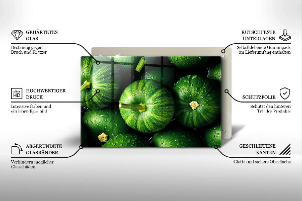 Tocător de bucătărie Dovleci verzi