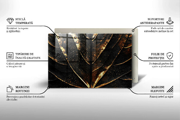 Tocător de bucătărie Frunza de aur
