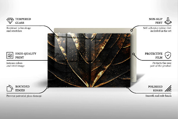 Tocător de bucătărie Frunza de aur