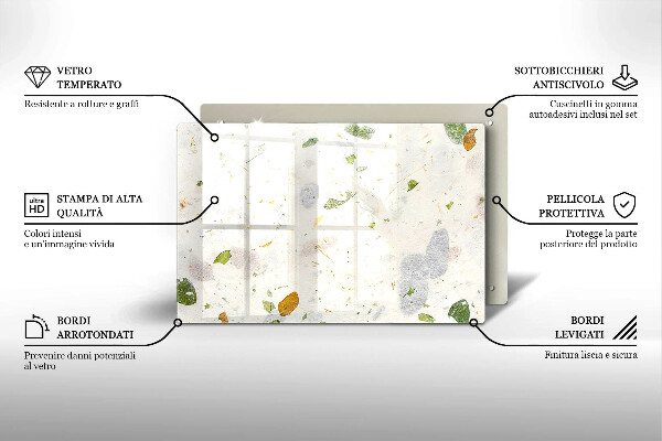 Tocător de bucătărie Frunze cazatoare