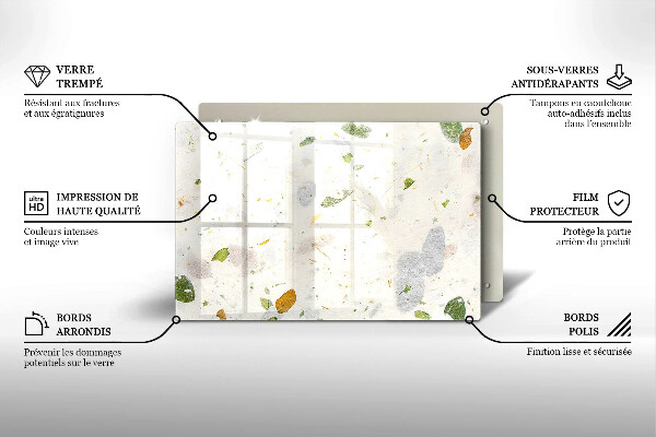 Tocător de bucătărie Frunze cazatoare