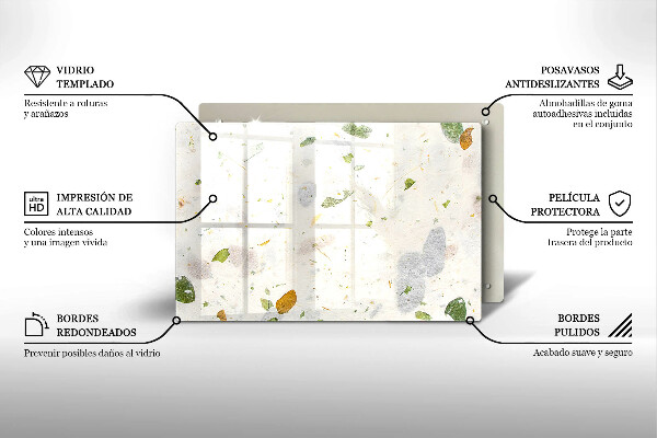 Tocător de bucătărie Frunze cazatoare