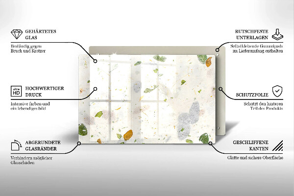 Tocător de bucătărie Frunze cazatoare
