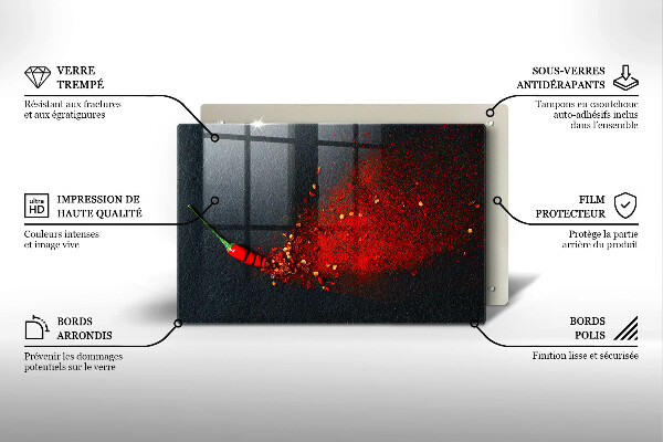 Tocător de bucătărie Ardei iute