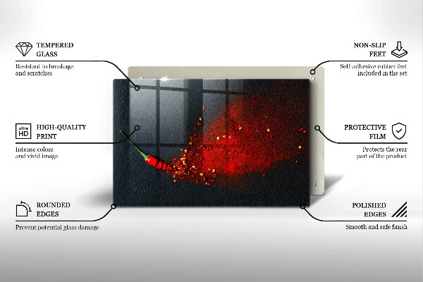 Tocător de bucătărie Ardei iute