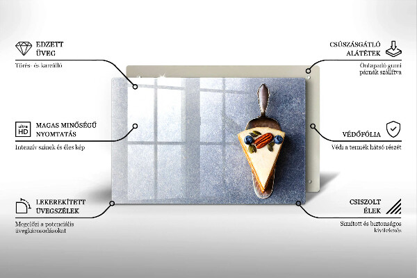 Tocător sticlă Bucată de tort