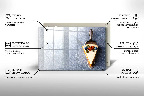 Tocător sticlă Bucată de tort