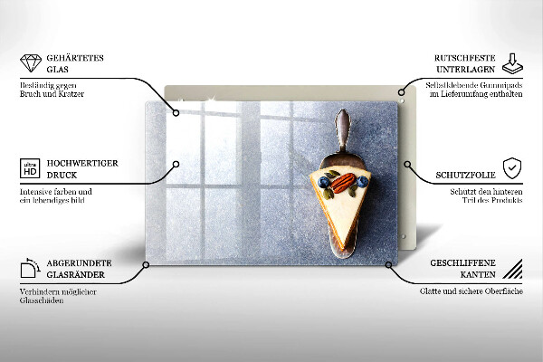 Tocător sticlă Bucată de tort