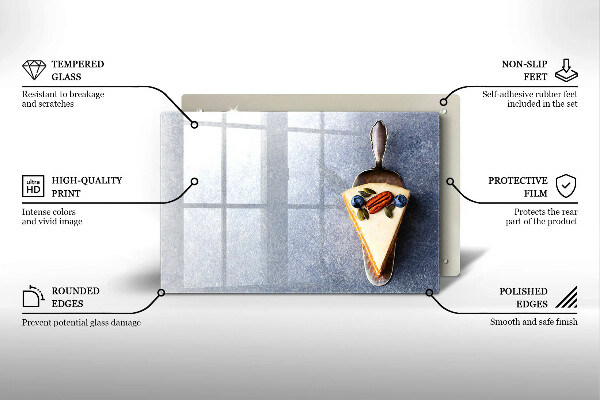 Tocător sticlă Bucată de tort