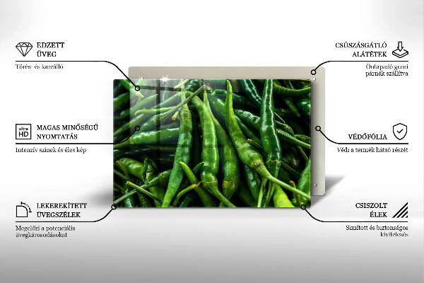 Tocător sticlă Păstăi de mazăre