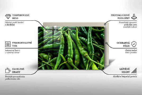 Tocător sticlă Păstăi de mazăre