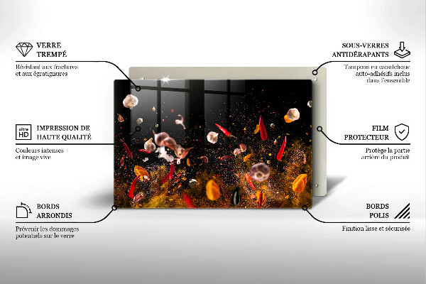 Tocător sticlă Condimente iute