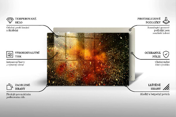 Tocător sticlă Condimente colorate