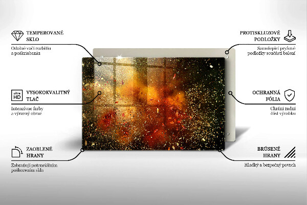 Tocător sticlă Condimente colorate