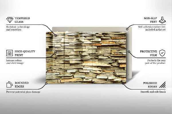 Tocător de bucătărie Pietre decorative