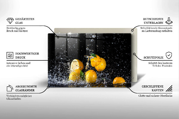 Tocător de bucătărie Fructe suculente de lămâie