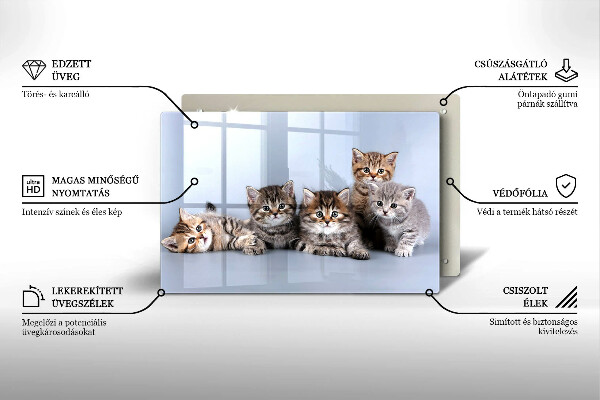 Tocător de bucătărie Pisicuțe dulci
