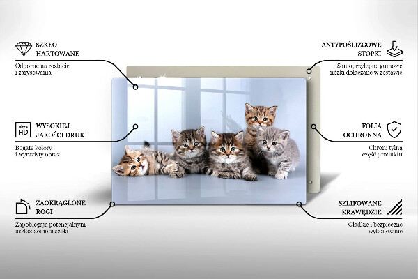 Tocător de bucătărie Pisicuțe dulci