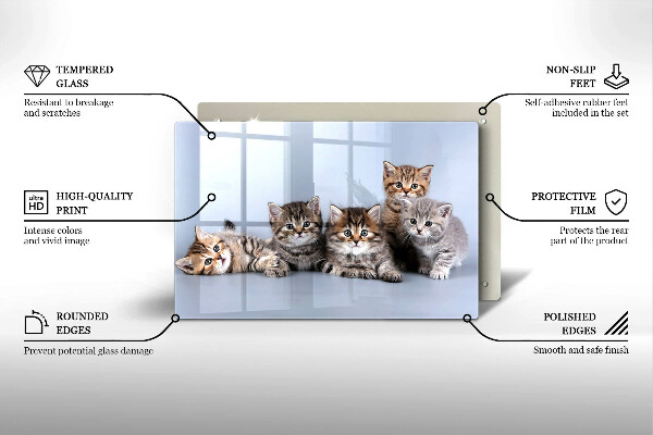 Tocător de bucătărie Pisicuțe dulci
