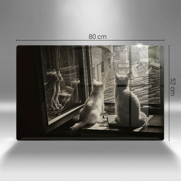 Tocător de bucătărie Orașul pisicilor și fereastra