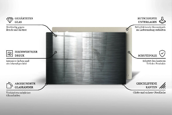 Tocător de bucătărie Textura metalică
