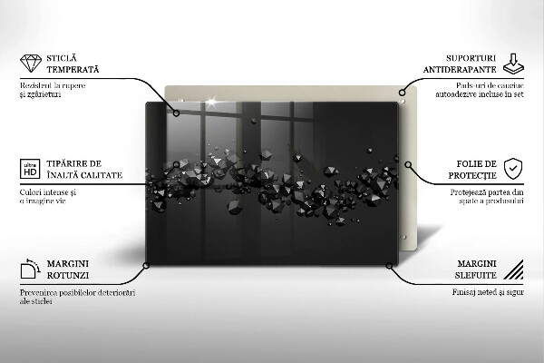 Tocător de bucătărie Abstracția formelor 3D