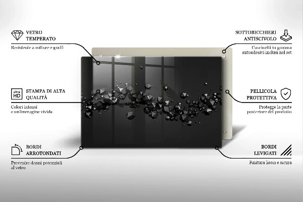Tocător de bucătărie Abstracția formelor 3D