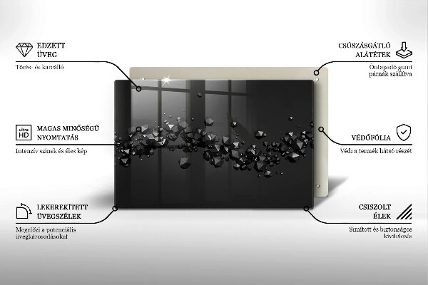 Tocător de bucătărie Abstracția formelor 3D