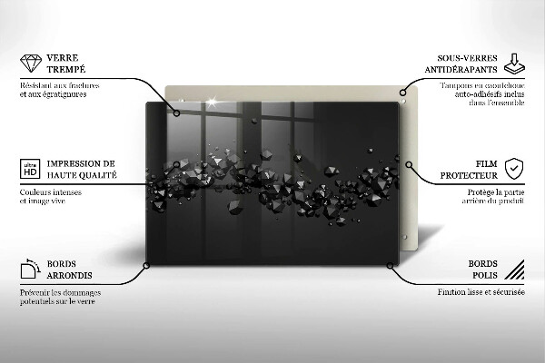 Tocător de bucătărie Abstracția formelor 3D