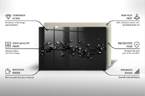 Tocător de bucătărie Abstracția formelor 3D