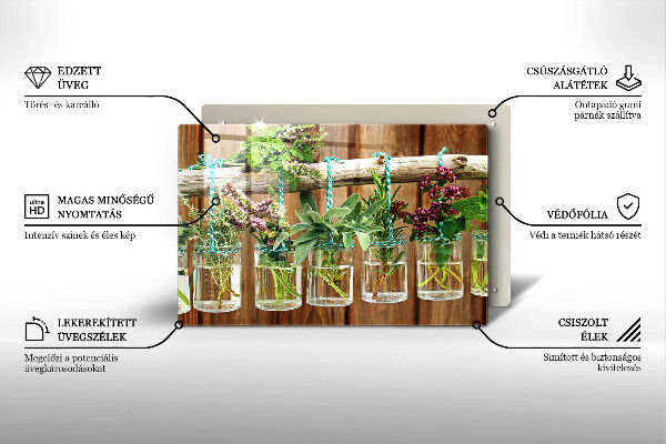 Tocător de bucătărie Ierburi plante vintage