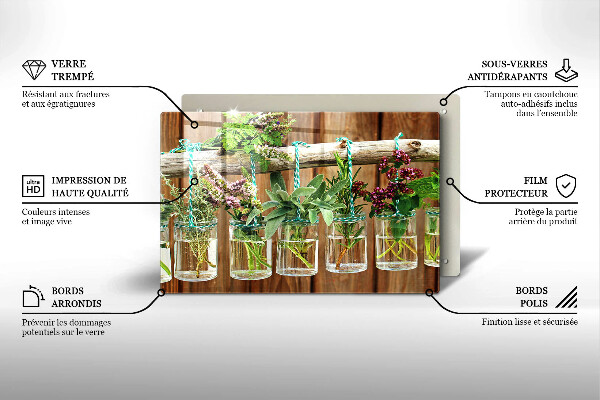 Tocător de bucătărie Ierburi plante vintage
